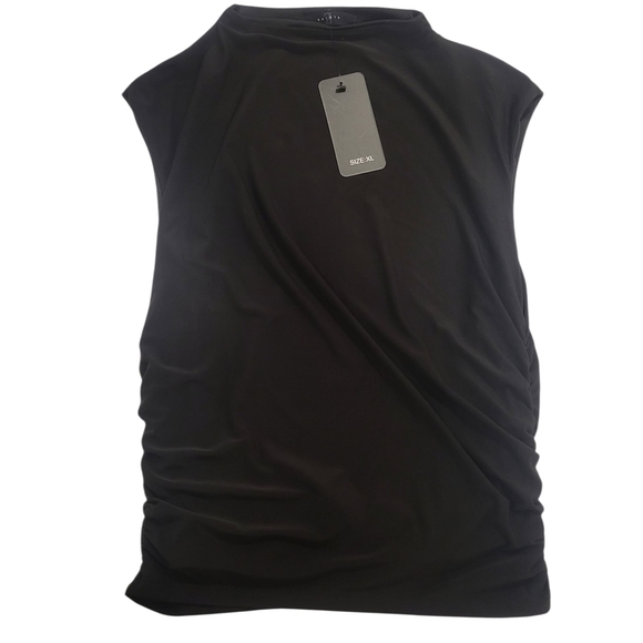 21 Saints Tops - Black Sleeveless Top- 21 Saints